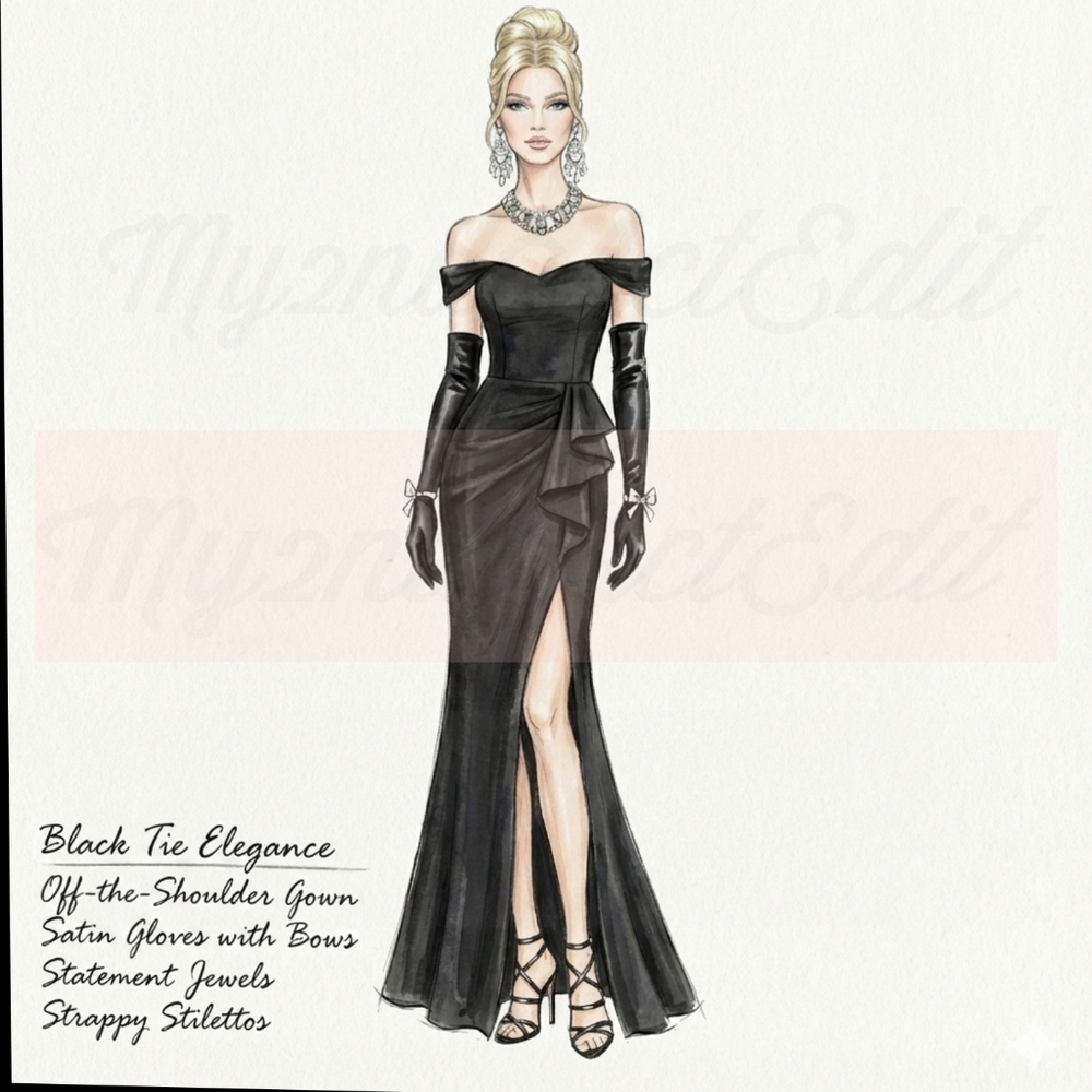 Dress The Population Gabrielle Gown XS Black EUC